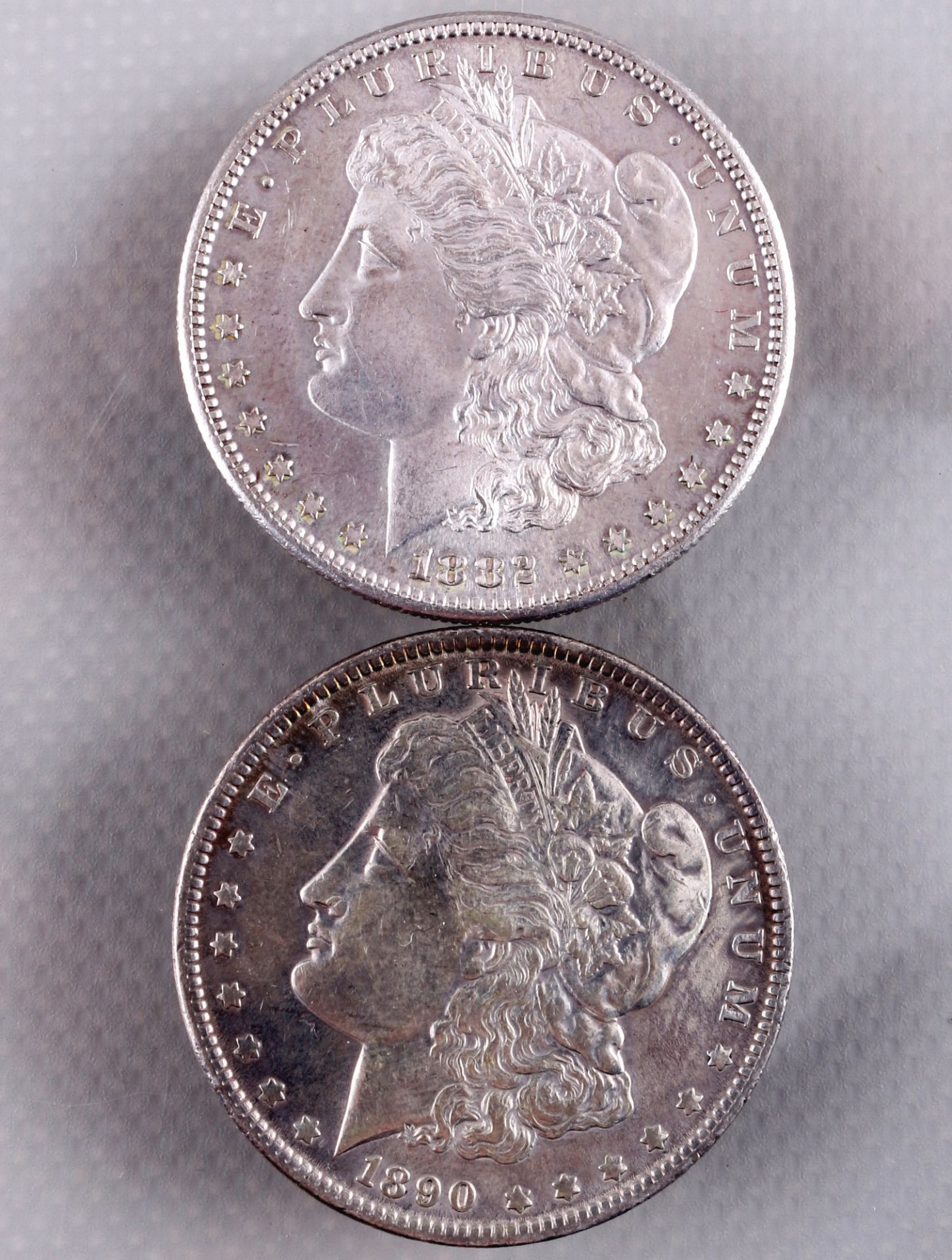 6 silver coins - Morgan Dollar 1882 - 1922, Silbermünzen - Morgan Dollar 1882 - 1922, - Image 3 of 5