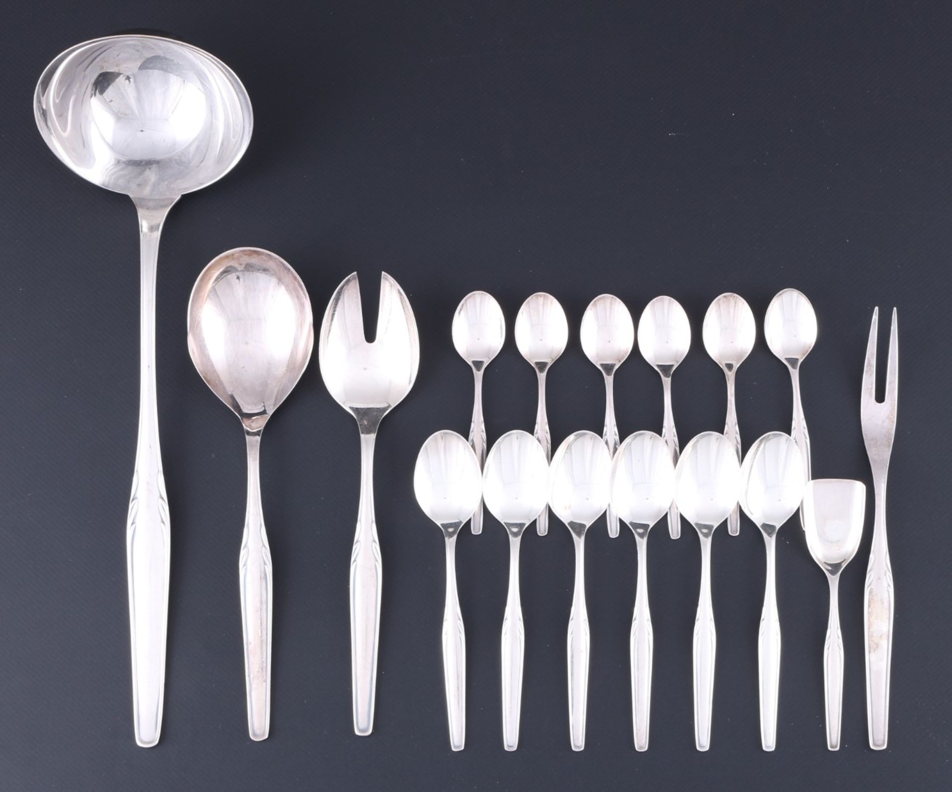 WMF Paris 800 silver cutlery for 6 persons, Silberbesteck für 6 Personen, - Image 3 of 4