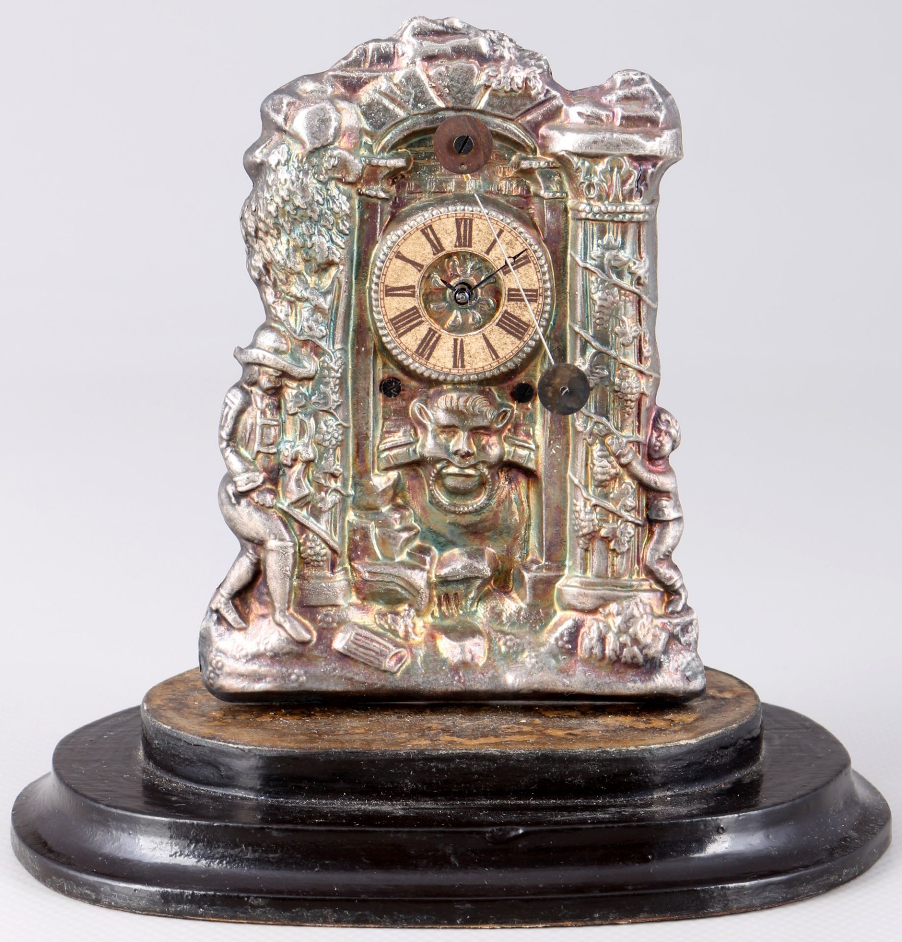 <br>Viennese clock as a castle gate, Austria 19th century, Wiener Vorderzappler als Schlosstor, - Image 2 of 6