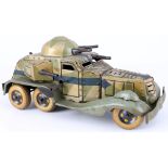 <br>Nomura armored car with spark fire, tin toy, Japan, Panzerwagen,