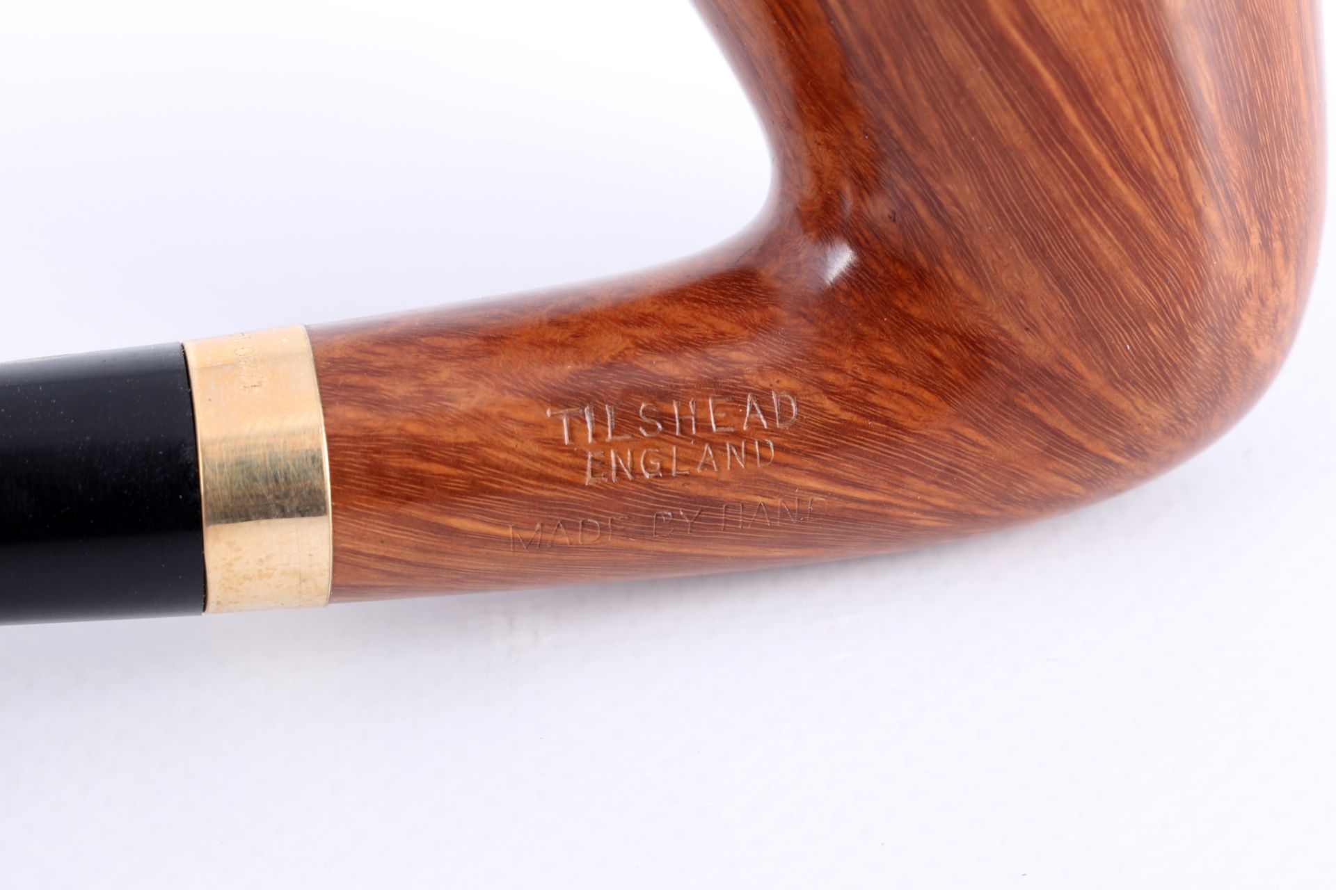 James Upshall tabacco pipe with 14K gold mount, Tabakpfeife mit 585 Gold, - Image 6 of 7