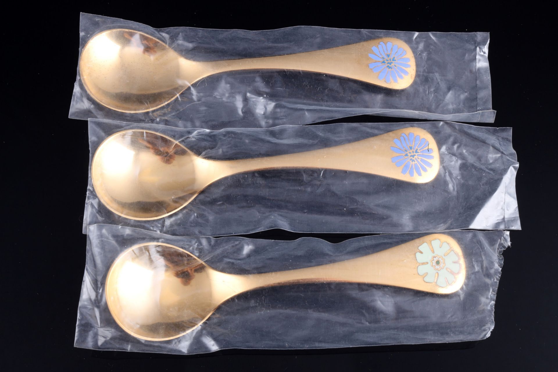 Georg Jensen 925 sterling silver 6 annual spoons, 1979, 1980 & 1981, Silber Jahresbestecke, - Image 3 of 5