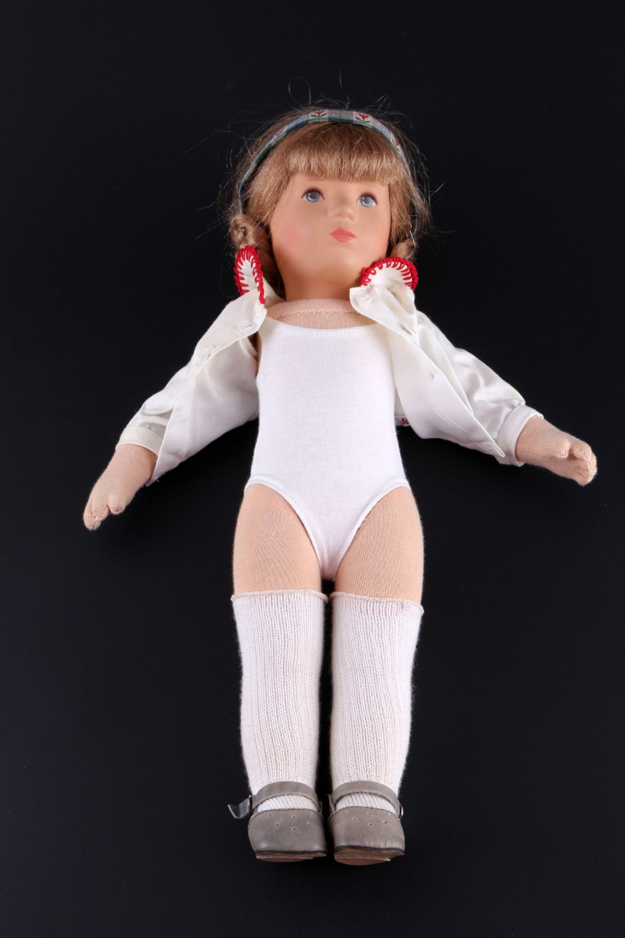 Käthe Kruse blonde girl character doll, 38 cm, Mädchen Charakterpuppe , - Image 5 of 5