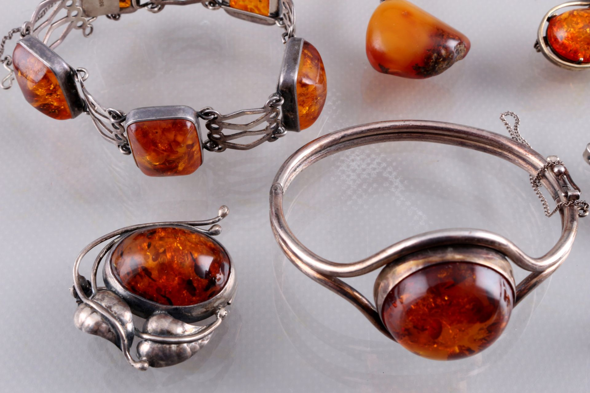 Amber jewelry 10-piece collection, Bernsteinschmuck 10-teilige Sammlung, - Image 2 of 5