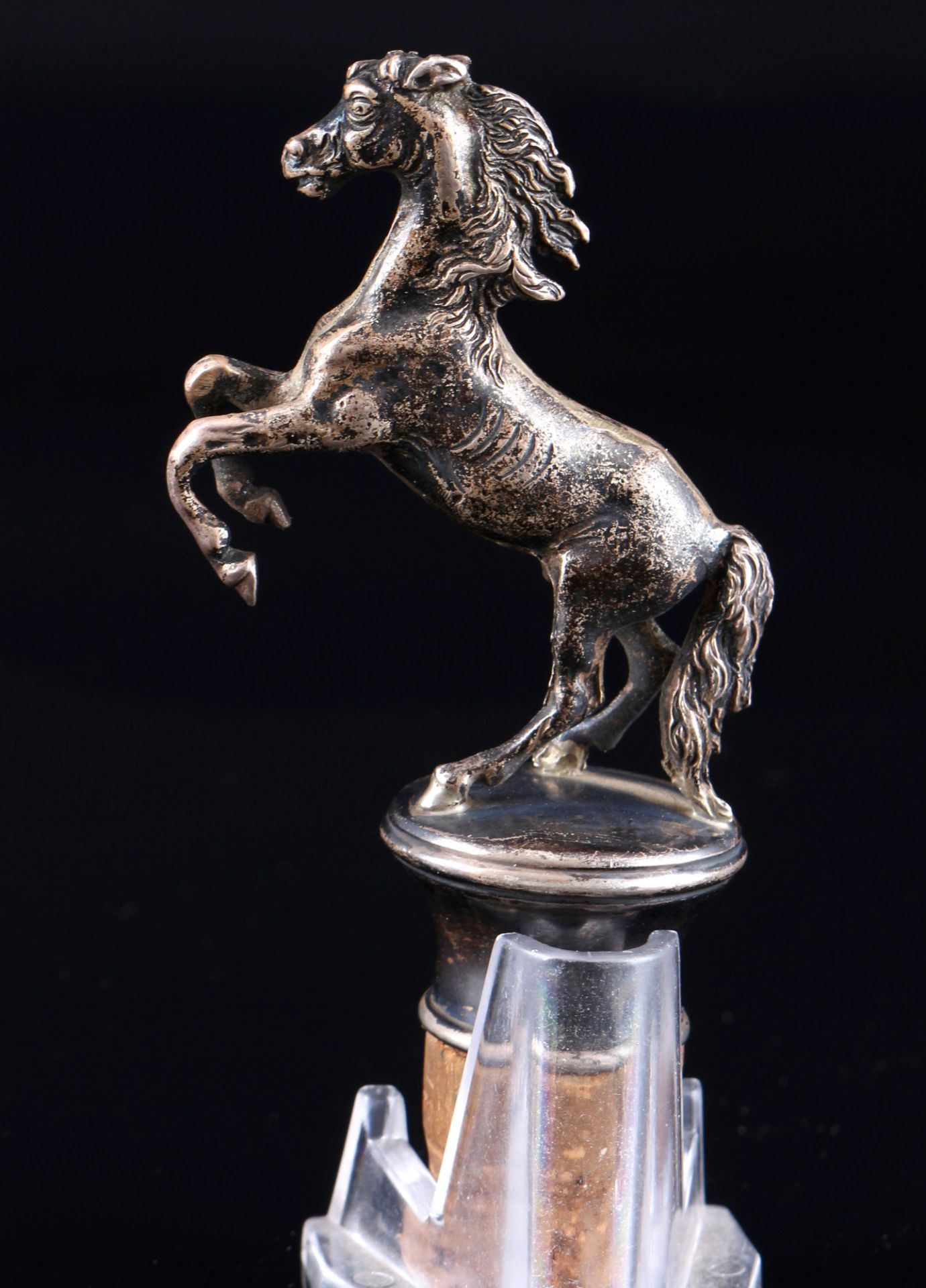 925 silver bottle cork as a horse, 925 Silber Pferd - Flaschenkorken, - Image 3 of 5