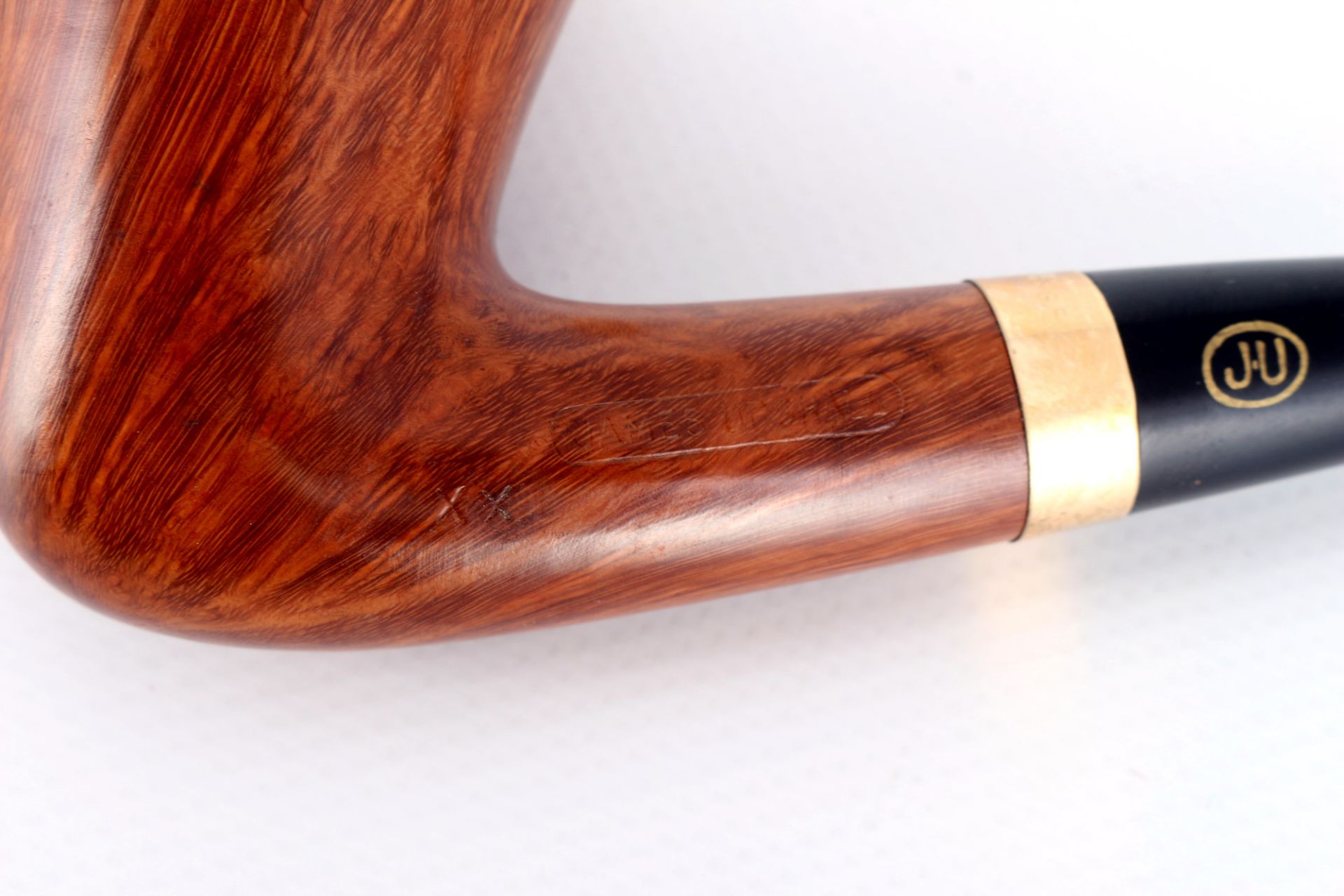 James Upshall tabacco pipe with 14K gold mount, Tabakpfeife mit 585 Gold, - Image 7 of 7