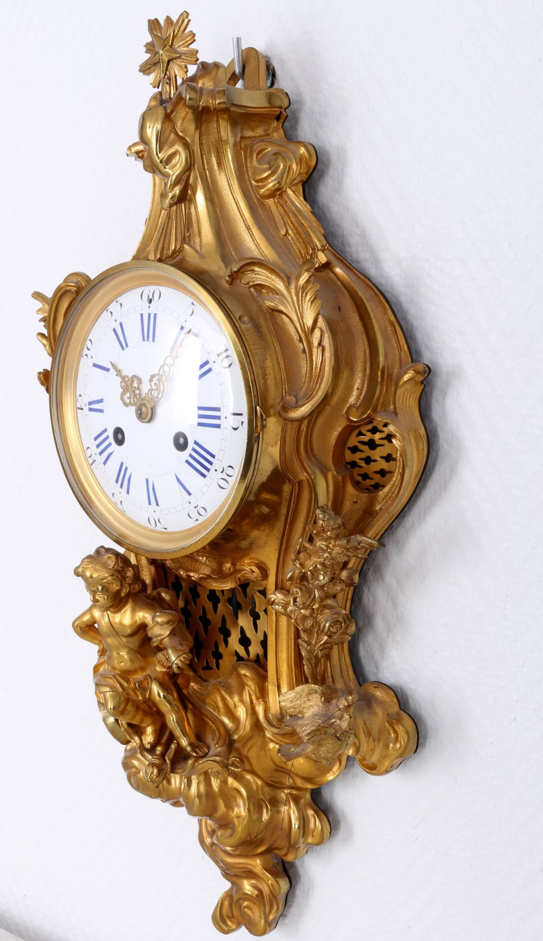 Cartel clock in Louis XVI style, France, Carteluhr im Louis XVI-Stil, Frankreich - Image 2 of 5