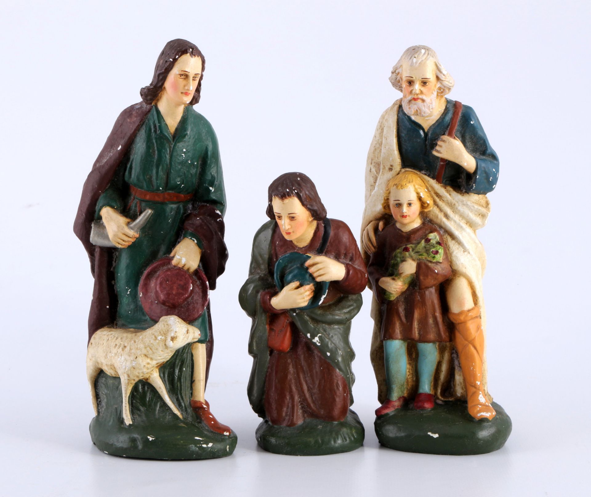 Nativity figure collection 18-piece, monogrammed J.ST., Krippenfiguren Sammlung, - Image 4 of 6