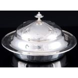 Sterling silver art nouveau lidded bowl, England Silber Deckelschale 1905 Mappin & Webb,