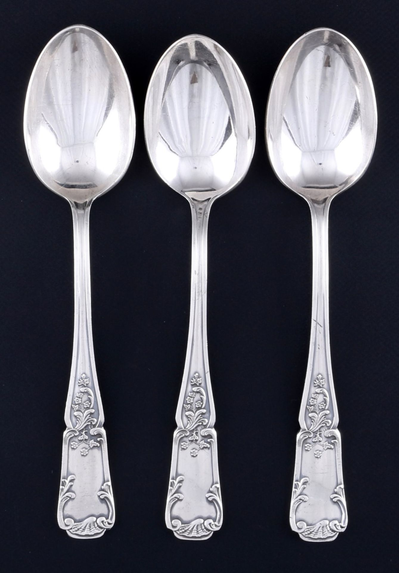 Russia 84 silver / zolotniki 3 dinner spoons, 3 Speiselöffel,