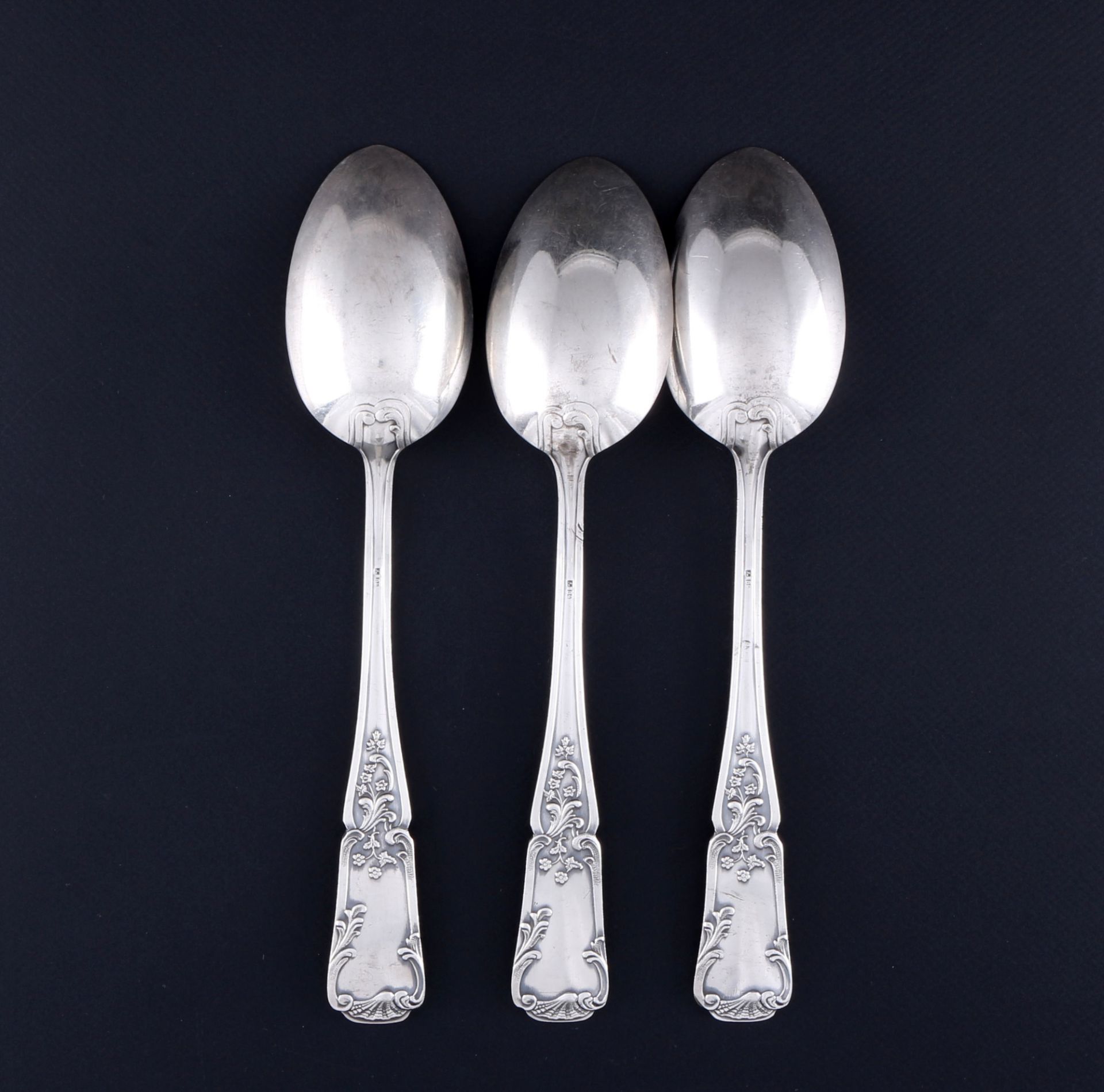 Russia 84 silver / zolotniki 3 dinner spoons, 3 Speiselöffel, - Image 2 of 5