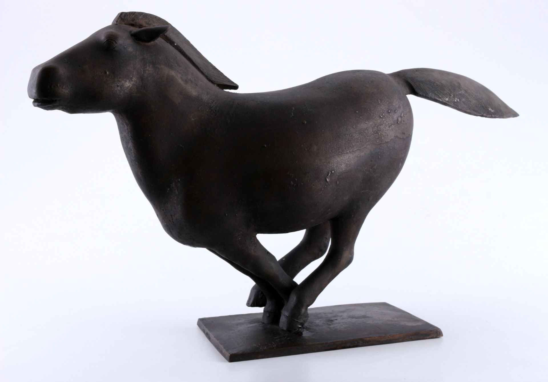 Rolf NIDA-RUEMELIN (1910-1996) bronze large fleeing horse, Bronze großes flüchtendes Wildpferd, - Image 2 of 5
