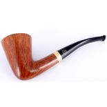 James Upshall tabacco pipe with 14K gold mount, Tabakpfeife mit 585 Gold,