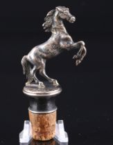 925 Silber Pferd - Flaschenkorken, 925 silver bottle cork as a horse