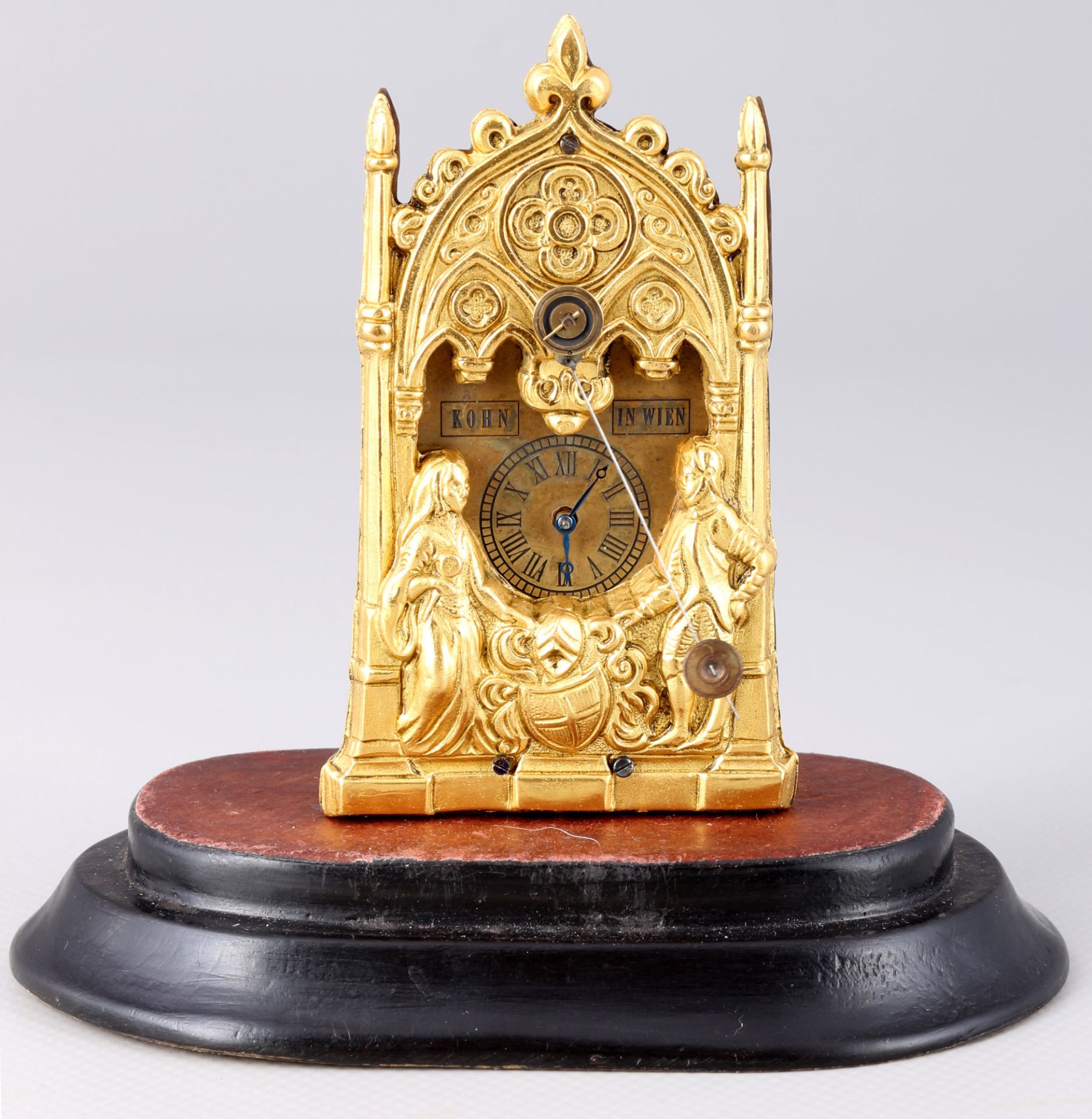 <br>Viennese clock, Kohn, Austria 19th century, Wiener Vorderzappler, - Image 2 of 6