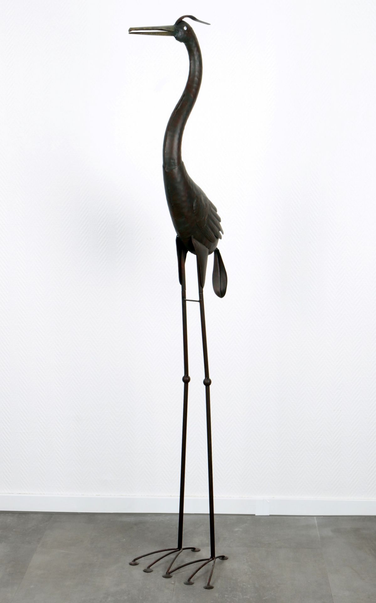 Large crane garden figure, große Kranich Gartenfigur, - Image 2 of 4