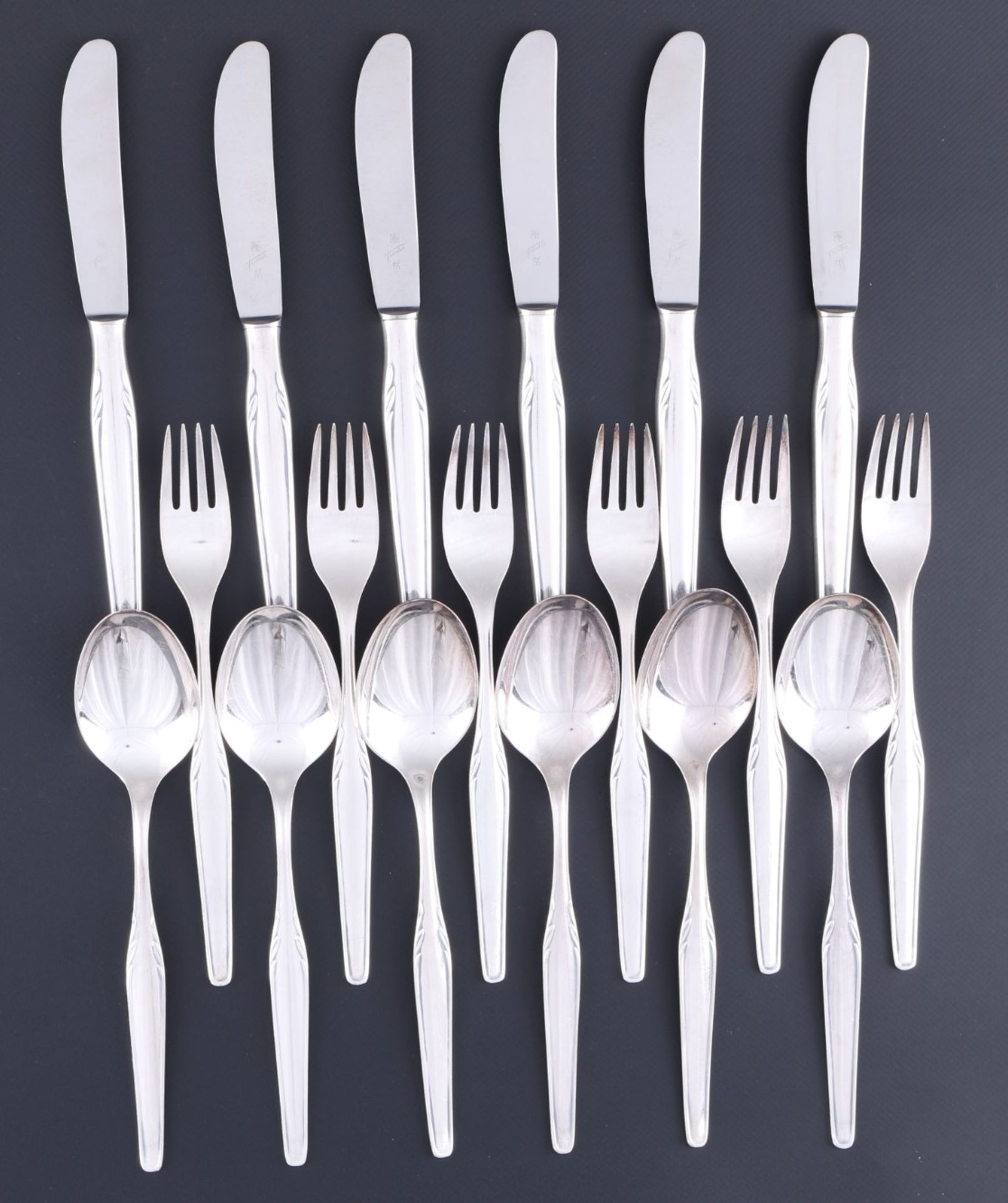 WMF Paris 800 silver cutlery for 6 persons, Silberbesteck für 6 Personen, - Image 2 of 5