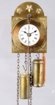 Vorderzappler Wanduhr 19. Jahrhundert, wall clock 19th century,