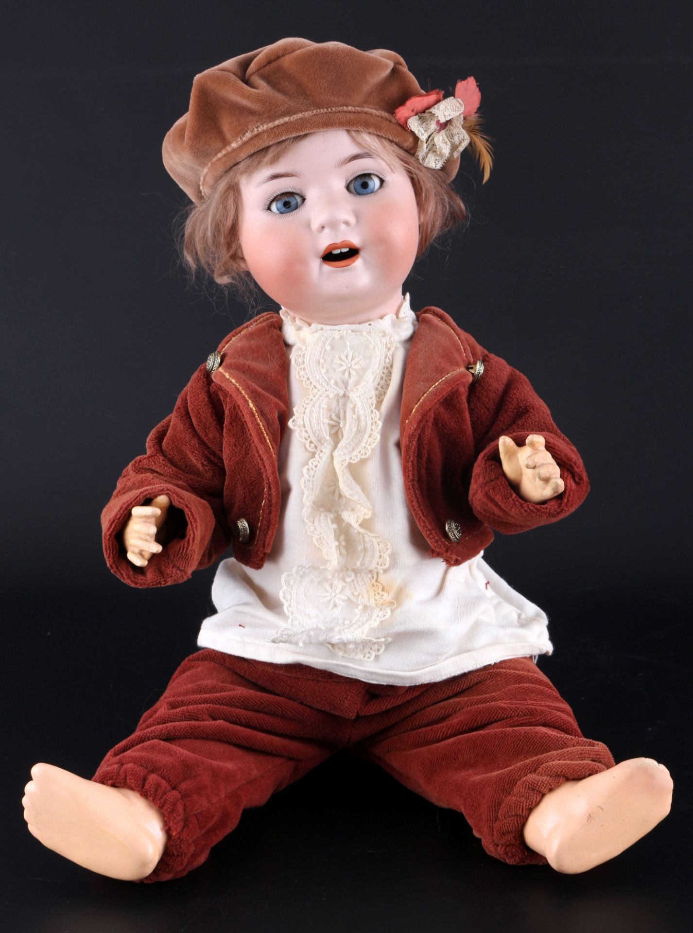 <br>Heubach Köppelsdorf 300-7 character doll boy around 1920, Charakterpuppe Junge um 1920, - Image 7 of 7