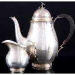 Johannes Siggaard (1932-1960) silver coffee and milk pot, Dänemark 830 Silber Kaffeekanne mit Milchk