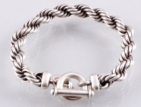 925 Silber massives Kordel-Armband, 925 Silver Solid Cord Bracelet,