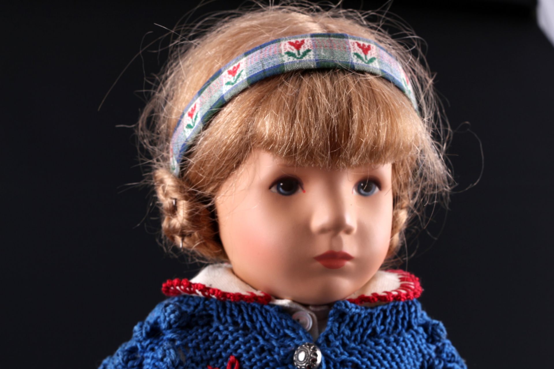 Käthe Kruse blonde girl character doll, 38 cm, Mädchen Charakterpuppe , - Image 2 of 5