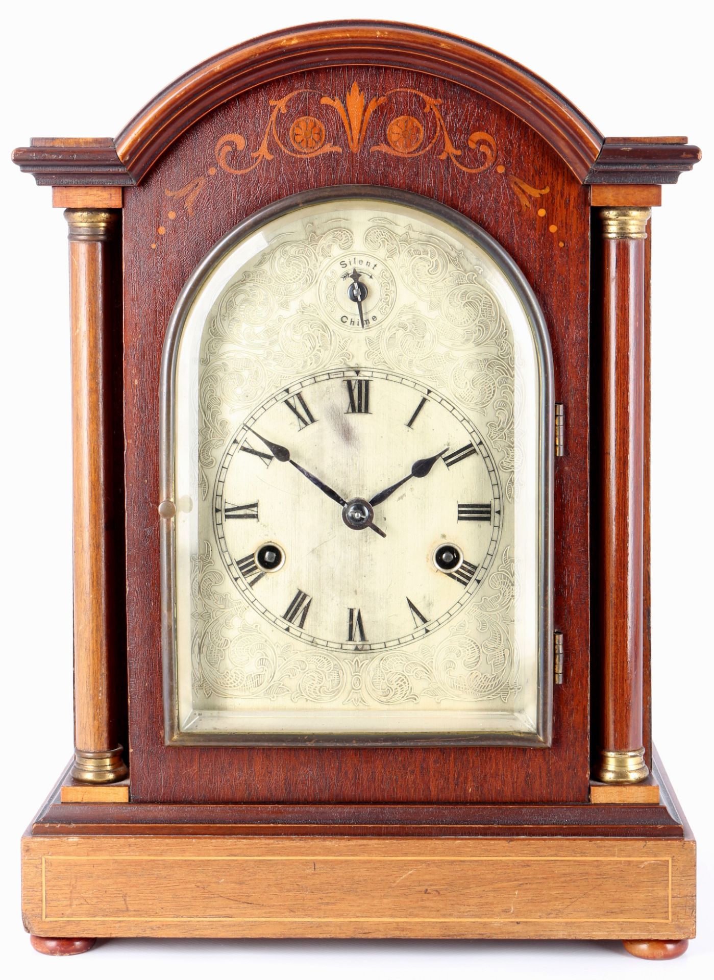 Mantel clock around 1900, Pfeilkreuz, Tischuhr um 1900,
