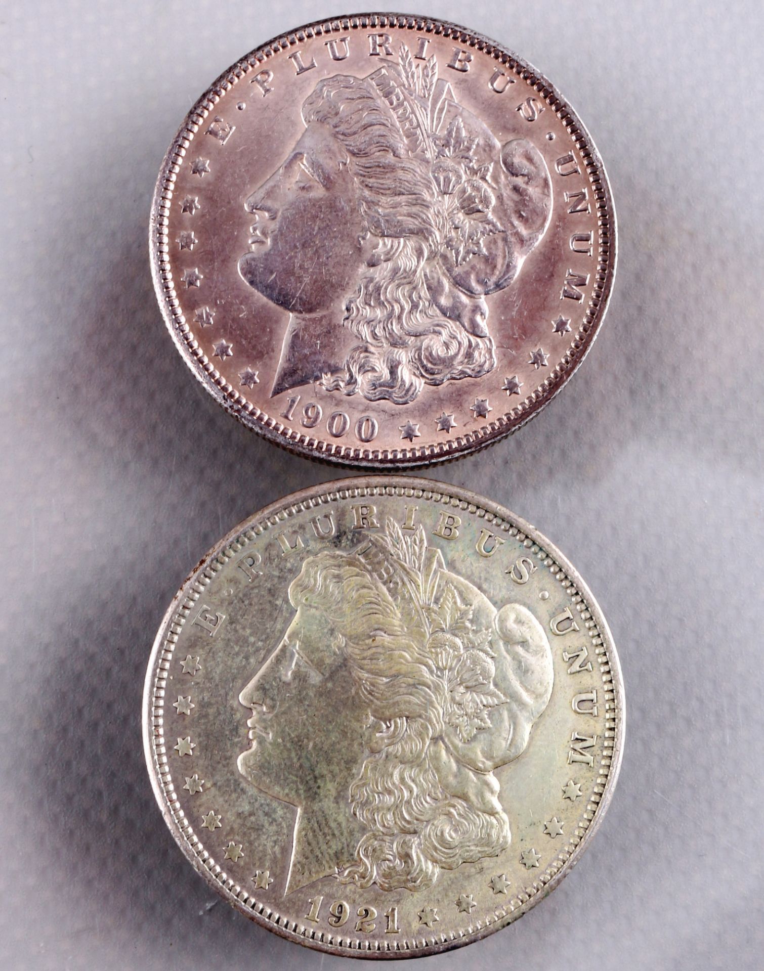 6 silver coins - Morgan Dollar 1882 - 1922, Silbermünzen - Morgan Dollar 1882 - 1922, - Image 4 of 5