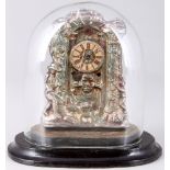 Wiener Vorderzappler als Schlosstor, Österreich 19. Jahrhundert, viennese clock,