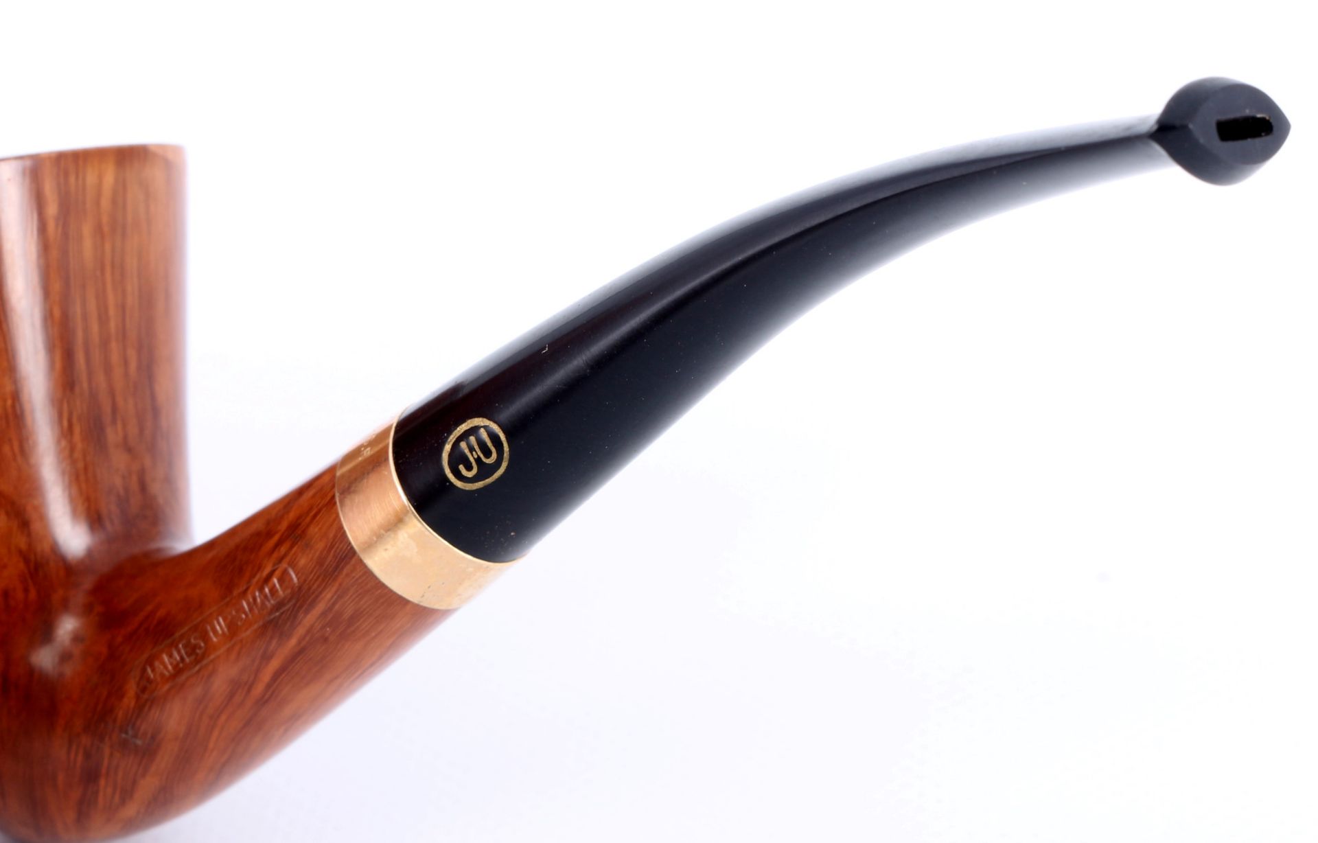 James Upshall tabacco pipe with 14K gold mount, Tabakpfeife mit 585 Gold, - Image 3 of 7