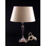 French silver table lamp, Silber Tischlampe, Frankreich,