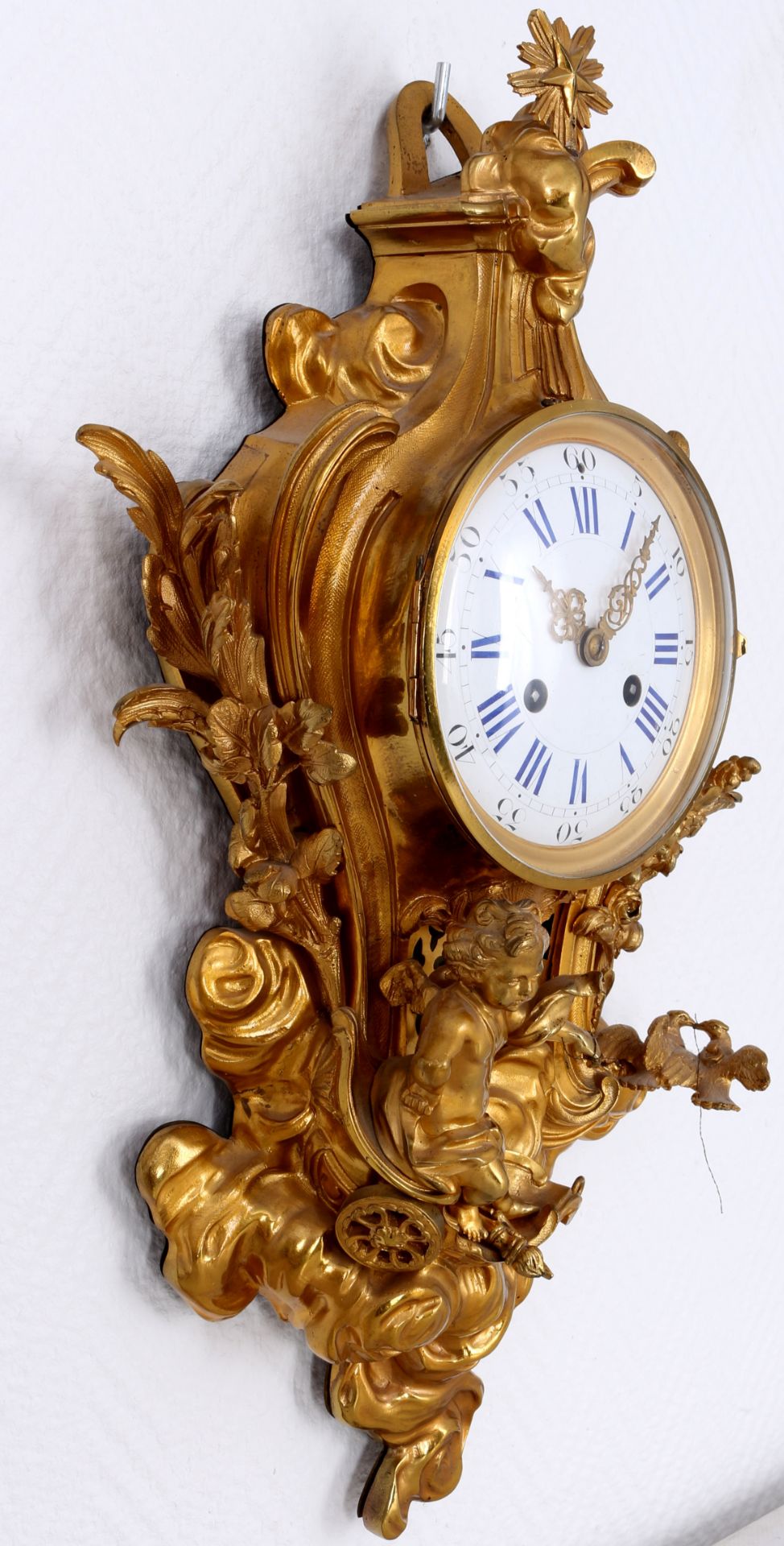 Cartel clock in Louis XVI style, France, Carteluhr im Louis XVI-Stil, Frankreich - Image 3 of 5