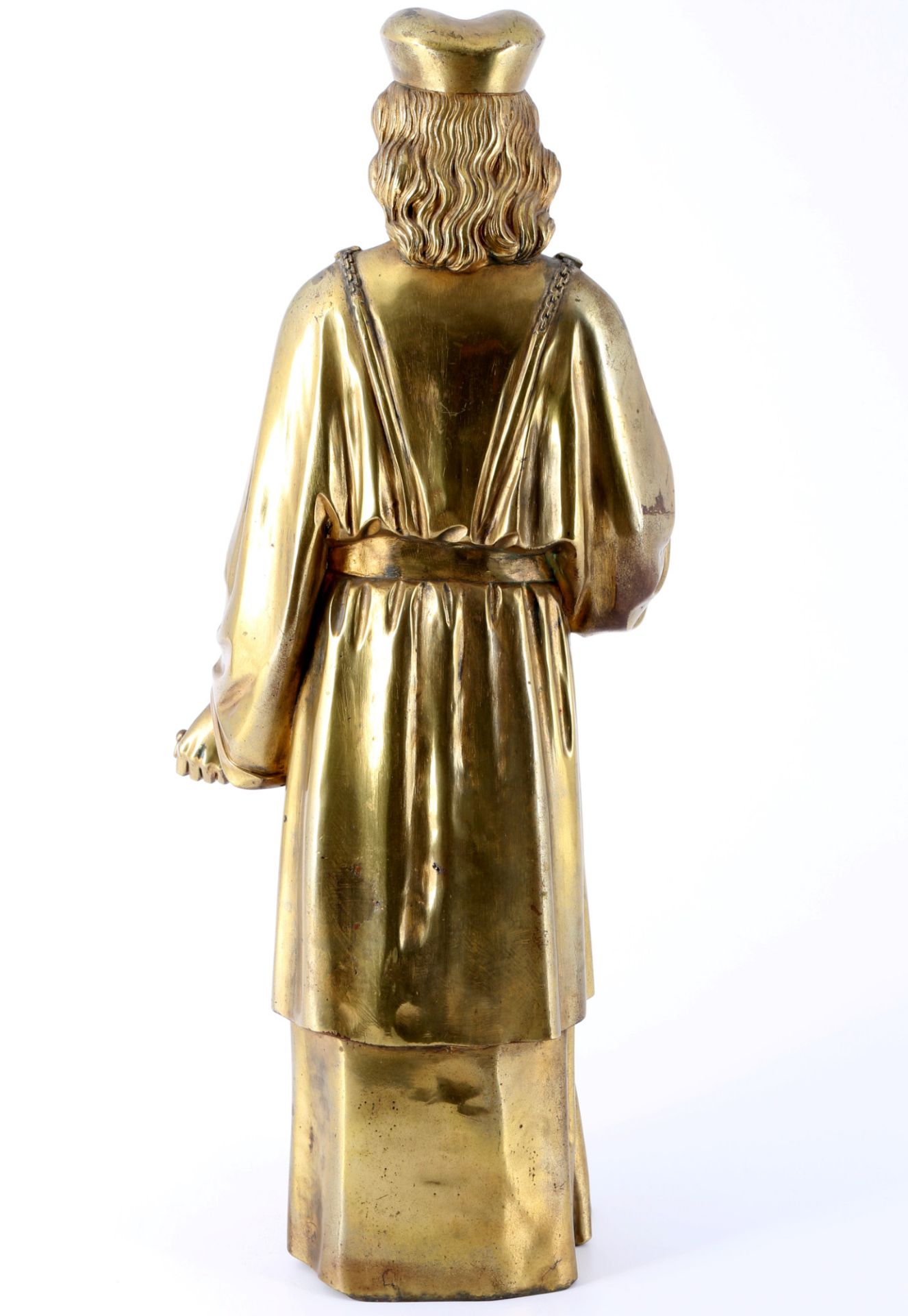 Unknown artist, large bronze king with incense of the magi, große Bronze König mit Weihrauch, - Image 4 of 5