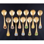 Georg Jensen 925 silver 11 year spoon, Georg Jensen 11 Jahreslöffel,