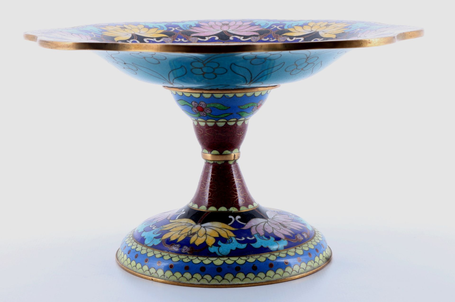 Cloisonne Tafelaufsatz, centerpiece, - Bild 3 aus 5