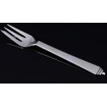 Georg Jensen Pyramide 925 cake fork, Georg Jensen Pyramide Kuchengabel,