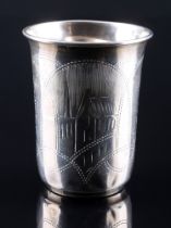 Russland 84 Zolotniki Silber Becher, Kiev 1908-1926, russian silver beaker / cup,