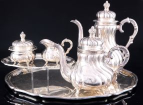 835 Silber Tee- und Kaffeeservice, 835 silver tea coffee set,