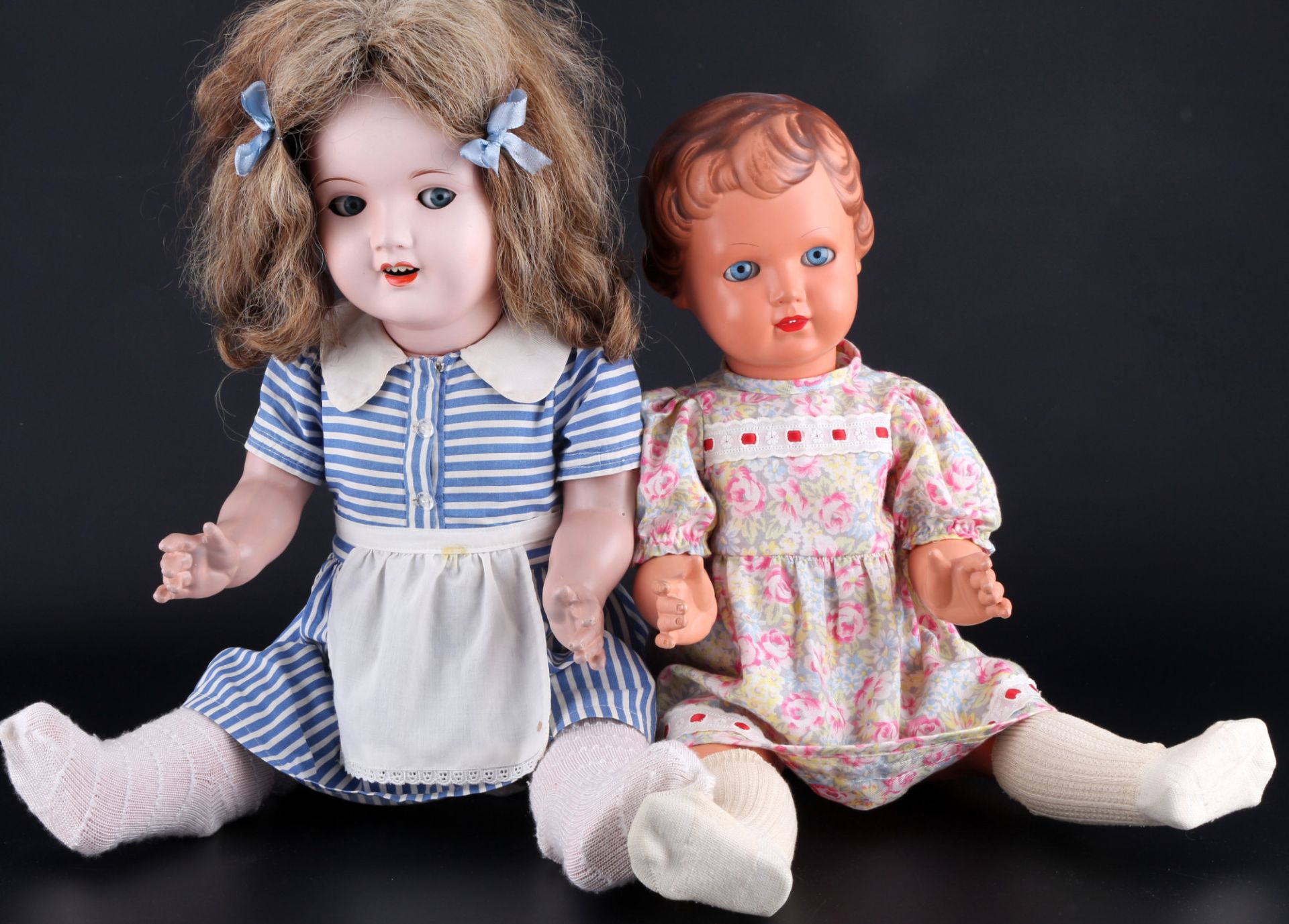 <br>Sonneberg 3066 and Schildkroet, 2 large character dolls girls, 2 große Charakterpuppen Mädchen, - Image 8 of 8