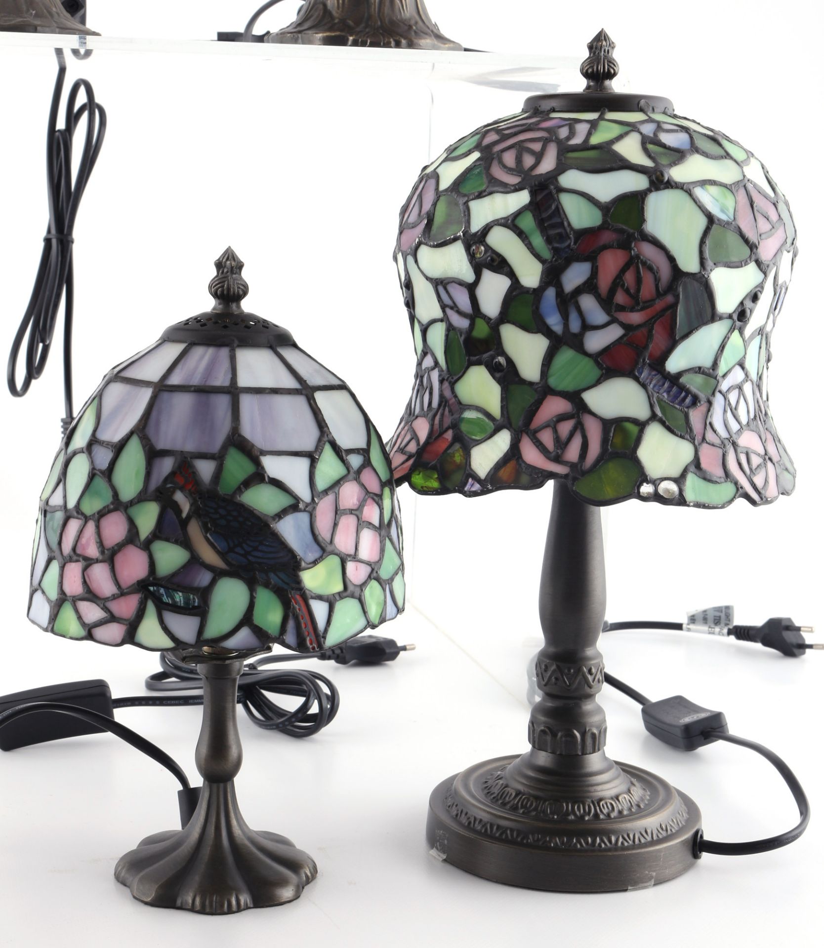 Tiffany-Stil 5 Tischlampen, table lamp design, - Bild 5 aus 6