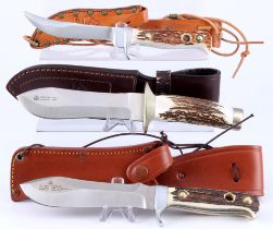 Puma 3 Jagdmesser - Hunter Stag, White Hunter II und Hunter's Companion, spanish hunting knives,