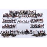 Large pewter soldier / lead soldiers collection, around 200-pieces, Zinnsoldaten / Bleisoldaten Sa