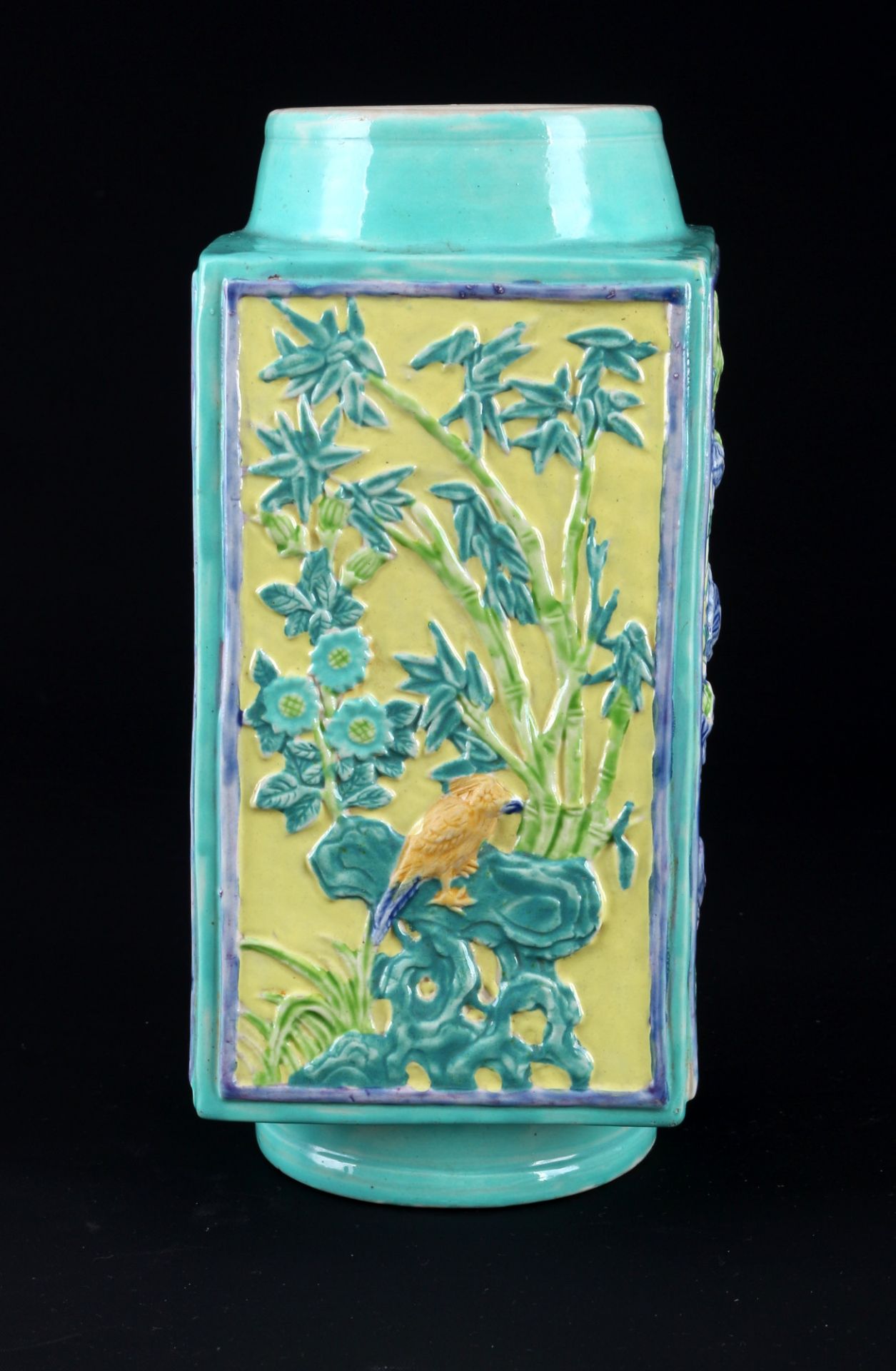 China three-color Cong style vase Qing Dynasty, - Image 3 of 7