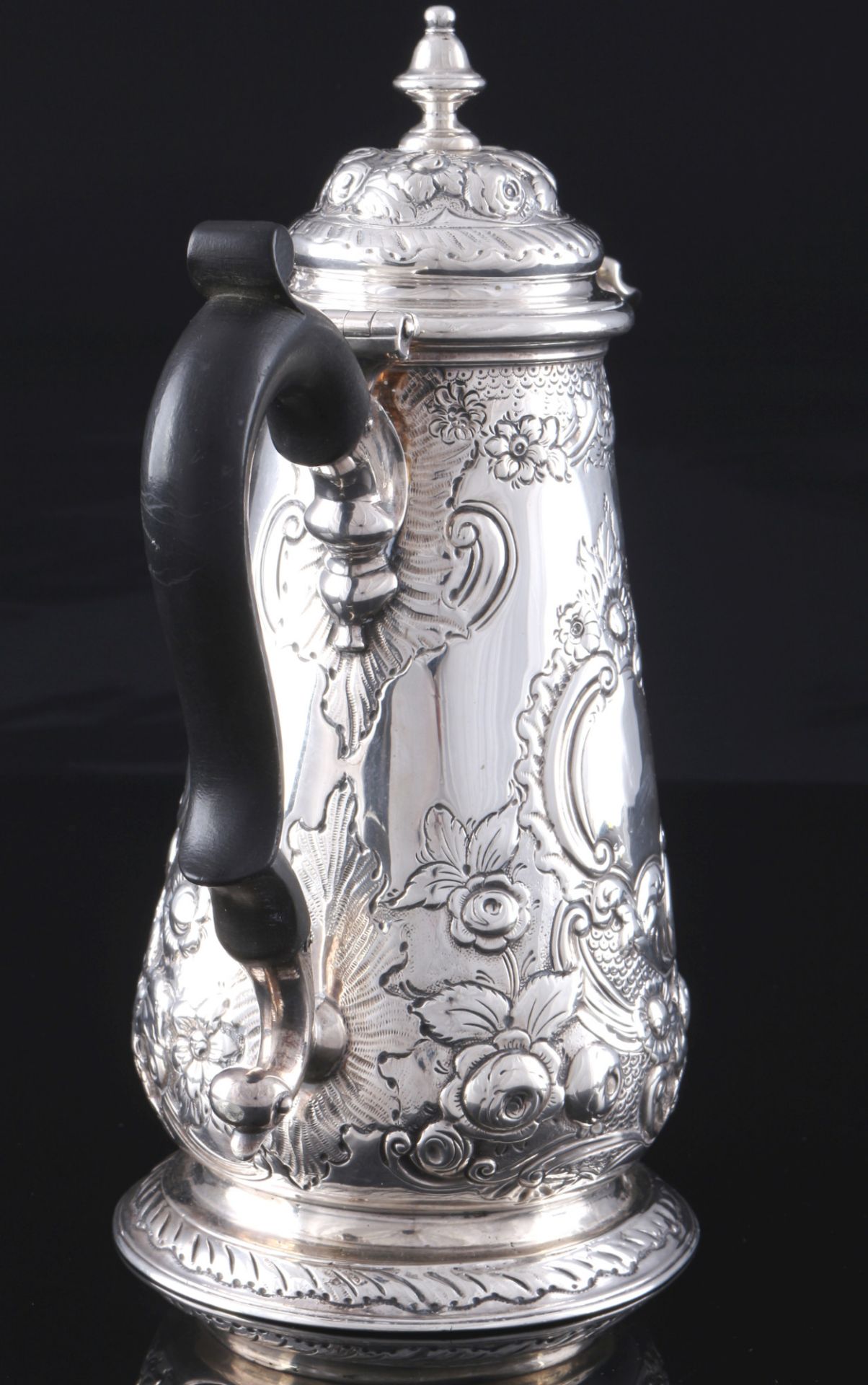 England George II coffeepot 18th century, - Image 3 of 4