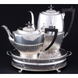 England coffee pot and teapot on warmer,