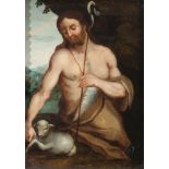 <br>Old master 18th century, J. KAISER, John the Baptist, on copper plate,