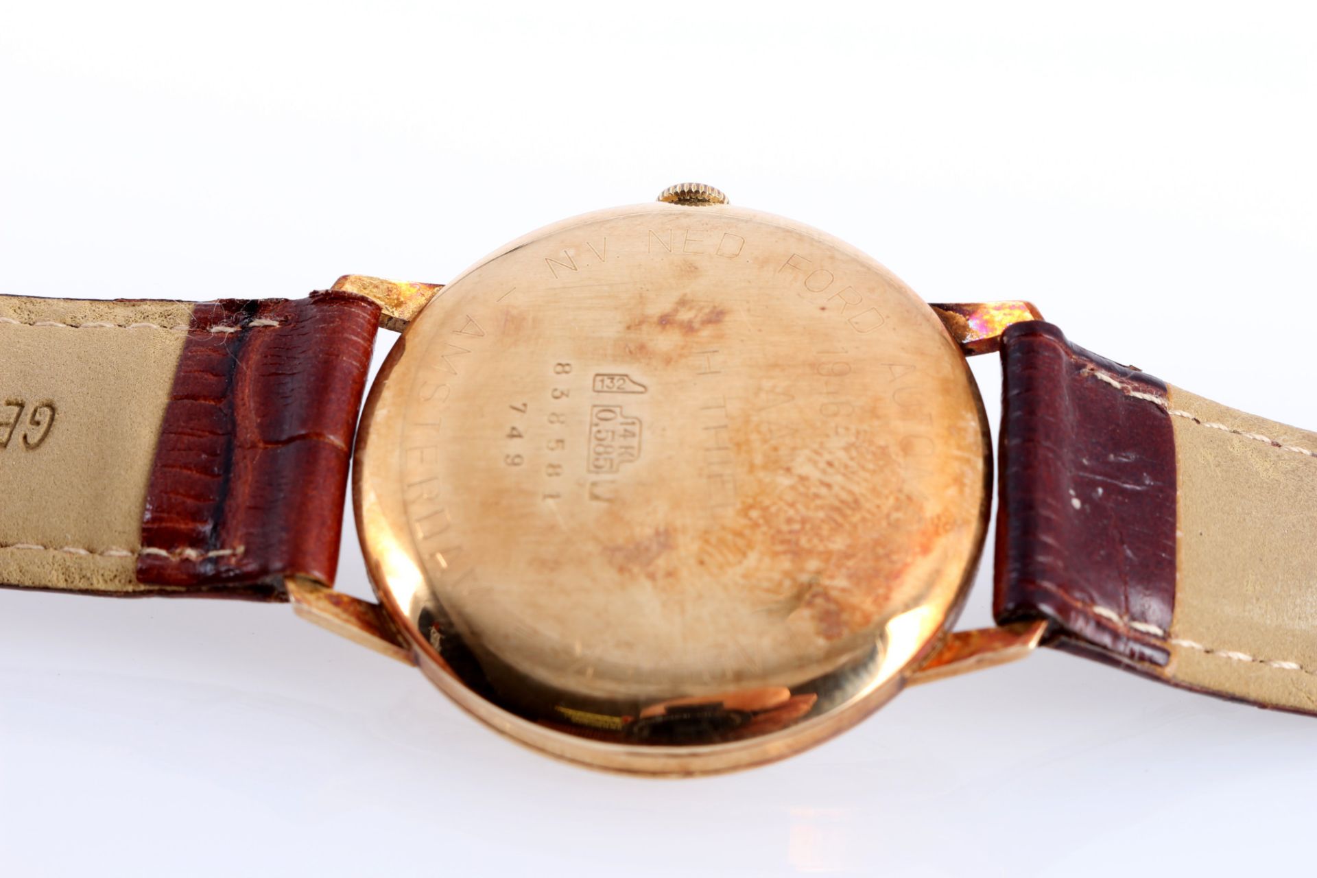 585 Gold Jaquet - Droz Herren Armbanduhr Automatik, - Bild 5 aus 5