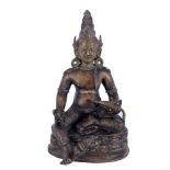 China/Tibet Bronze Buddha Jambhala Huang Caishen,