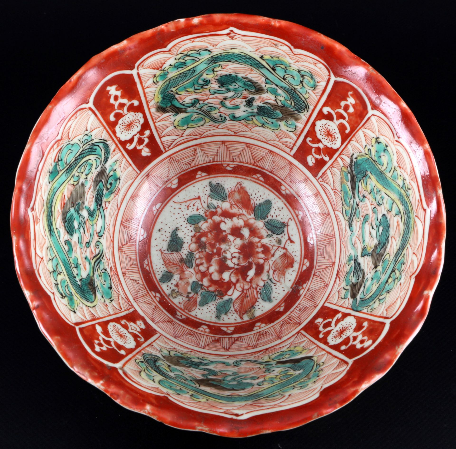 China Swatow 2 Porzellanschalen, frühe Qing-Dynastie, chinese two Swatow porcelain bowls, - Bild 3 aus 4