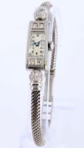 750 Gold Art Deco Women's Wristwatch,